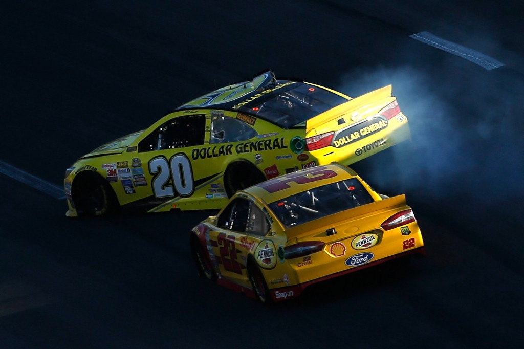 One of the instances where Joey Logano or his teammate have wrecked Matt Kenseth. At Kansas they crashed him out of 1st place and out of championship contention.