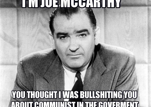 “McCarthyism” and Projection