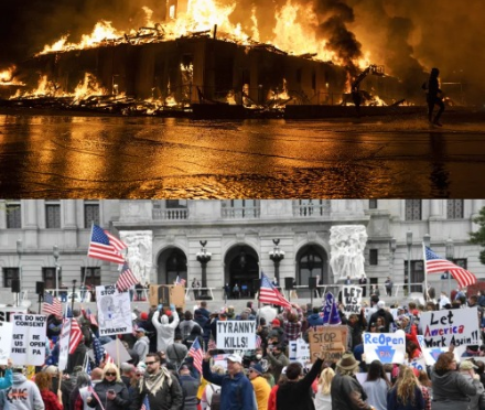 Epic Gaslighting: as Communists Burn, Loot, and Murder, the Swamp Media Bleats “Right-Wing Terror!”